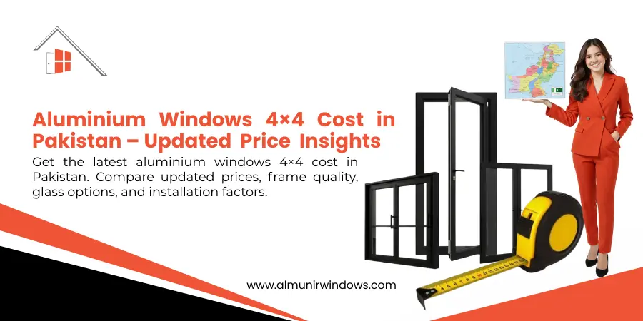 Aluminium Windows 4×4 Cost in Pakistan