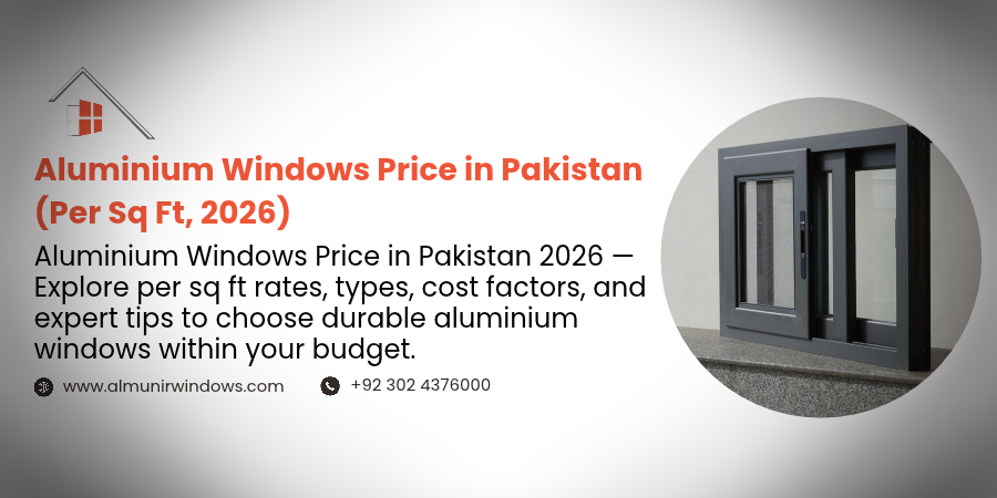 Aluminium Windows Price in Pakistan (Per Sq Ft, 2026)